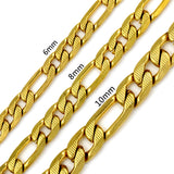 Fashion 6mm & 8mm &10mm Mixed Color & Gold & Steel Color Long Necklace DIY Matching Chain