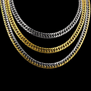 Fashion 7mm Mixed Color&Gold&Steel Color Solid Color Long Necklace DIY Matching Chain