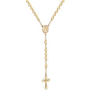 3-Golden Jesus Chain-6MM