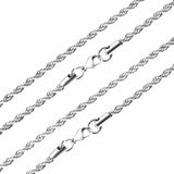 ASON 10pcs/bulk long necklace collar 3mm*45cm & 4mm*45cm twisted matching chain steel color & gold color stainless steel necklace wholesale