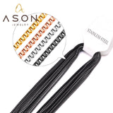 ASON 10pcs / 2mm*45~60cm square box with chain