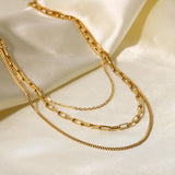 Glamorous Layered Gold - Link Necklaces - Customize only