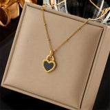 Charming Gold - toned Heart - pendant Necklace and Earring Set - Customize only