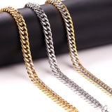 Fashion 7mm Mixed Color&Gold&Steel Color Solid Color Long Necklace DIY Matching Chain