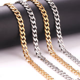 Fashion 5mm & 7mm Necklace DIY Hexagonal Grinding with Chain