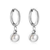 Boucles d'oreilles clous cercle et demi-cercle 1,6x11 mm