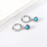 1.6x11mm circle and semi-circle stud earrings