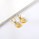 2x12.7mm circle with shaped earrings