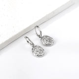 2x12.7mm circle with shaped earrings