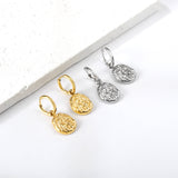 2x12.7mm circle with shaped earrings