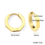 Octagonal ear buckle 2.8*16*15mm