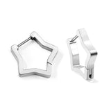 Boucles d'oreilles étoiles 2.8*18*17.7mm