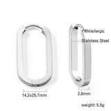 Oval ear buckle 2.8*14*25.7mm