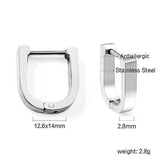 U-shaped ear buckle 2.8*12.6*14mm