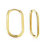 Oval earrings