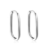 Oval earrings