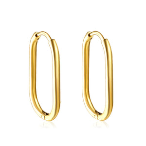 Oval earrings