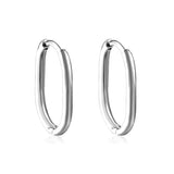 Oval earrings