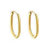 Oval earrings