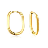 Oval earrings