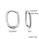 Oval earrings