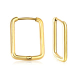 Rectangular ear buckle