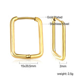 Rectangular ear buckle