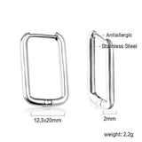 Rectangular ear buckle