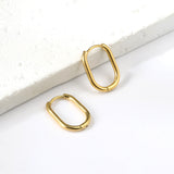 Oval earrings