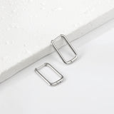 Rectangular ear buckle