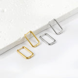 Rectangular ear buckle