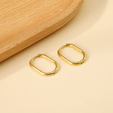 Oval earrings