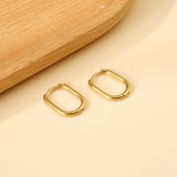 Oval earrings