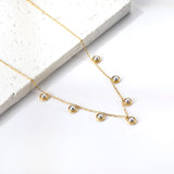 7 Half White Pearls Pendant Necklace 40+5cm