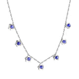 4 CZ necklaces in different colors