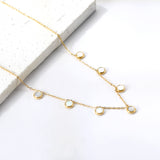 Collier Pendentif 7 Coquillages Blancs 40+5cm