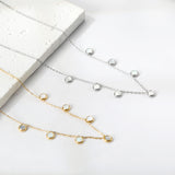 Collier Pendentif 7 Coquillages Blancs 40+5cm