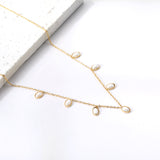 Collier Pendentif 7 Coquillages Blancs 40+5cm