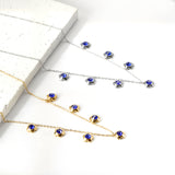 4 CZ necklaces in different colors