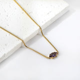 2024 New year 12 different colors diamond pendant necklace 42+5cm