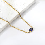 2024 New year 12 different colors diamond pendant necklace 42+5cm