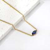 2024 New year 12 different colors diamond pendant necklace 42+5cm