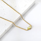 2024 New year 12 different colors diamond pendant necklace 42+5cm