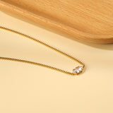 2024 New year 12 different colors diamond pendant necklace 42+5cm