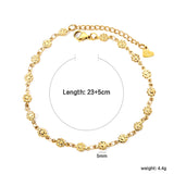 5mm Flower Accessory Anklet 23+5cm