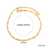 2.9*9.5mm battery accessories anklet 23+5cm