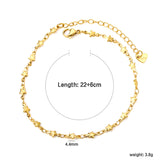 4.4mm Star Accessory Anklet 22+6cm