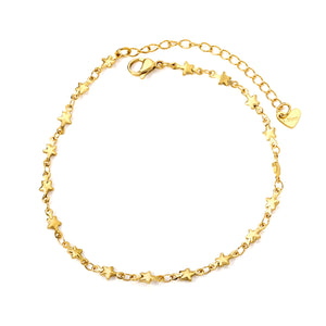 4.4mm Star Accessory Anklet 22+6cm