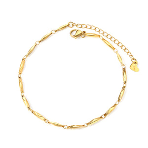 2.4*11mm long dumpling accessories anklet 22+6cm