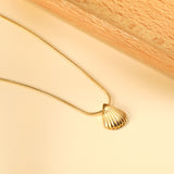 2024 New Year Shell Pendant Necklace 40+5cm